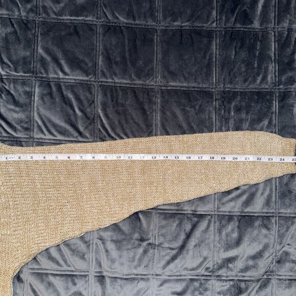 Vintage Midwest Traders Fisherman Oversized Sweater Henley Beige Birdseye Sz M - Picture 8 of 8